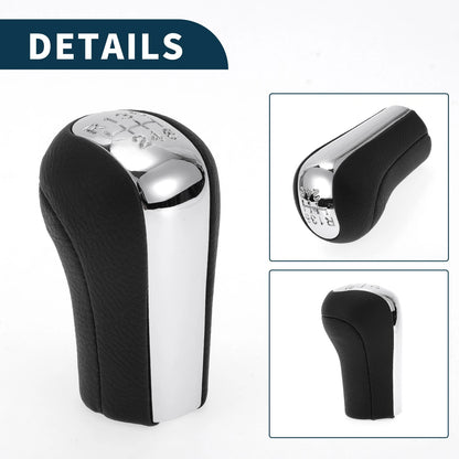 6 Speed Manual Gear Shift Knob for Toyota Corolla (1992-2013) Black Leather