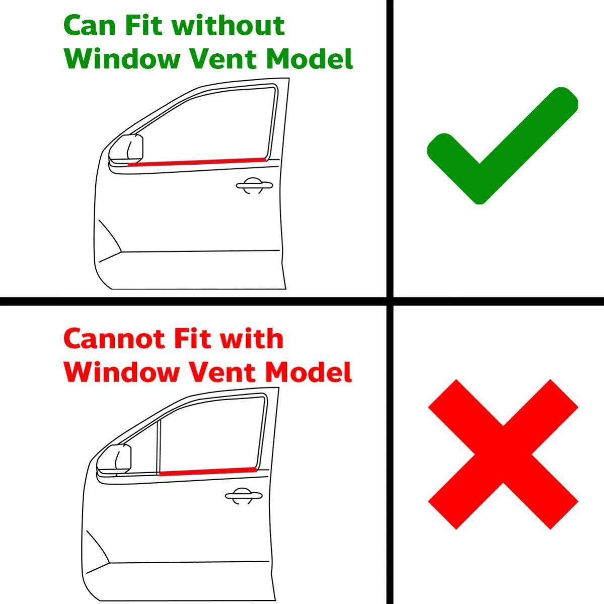 Set 4 Weatherstrip Door Belt Fit Toyota Land Cruiser HJ BJ FJ60 FJ62 1980-87 ADE