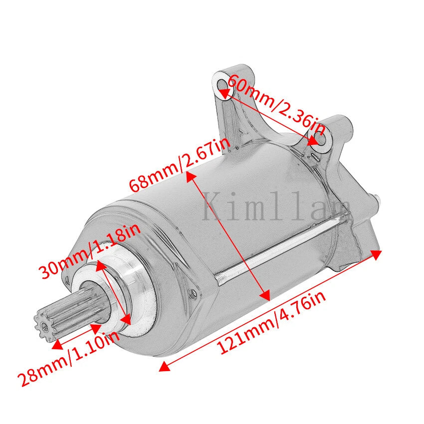 Starter Motor for BMW R1200R R1200RS R1200GS R1250R R1250RT R1250GS (14-18)