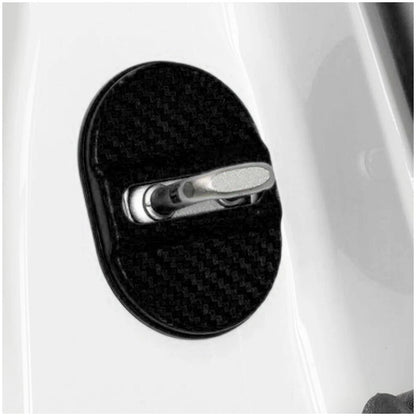 Carbon Fiber Style Car Lock Cover Trim Protector