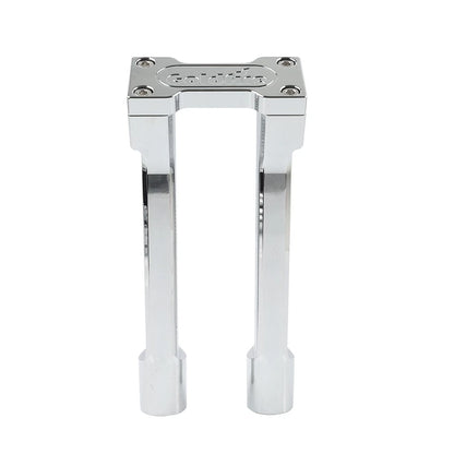 10" Pullback Handlebar Risers Clamp Chrome for Harley 1" Handlebar