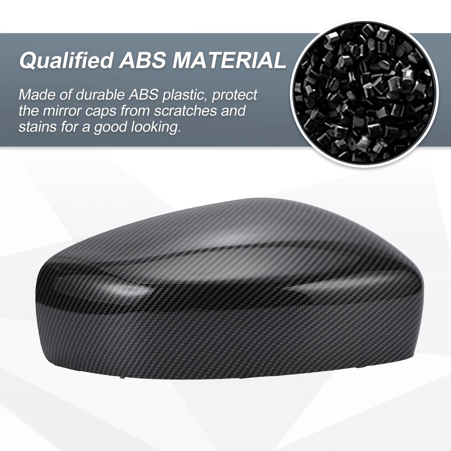 1 x Set Rearview Mirror Cover Cap Carbon Fiber for Infiniti G37 G25 Q60 Q40