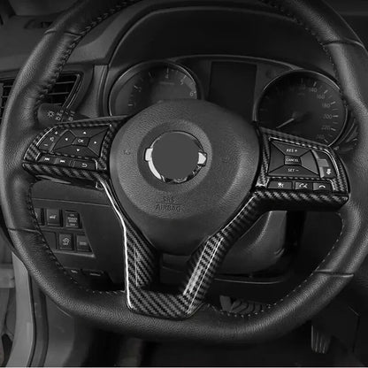 Carbon Style Steering Wheel Cover Trim for Nissan Sentra (2020-2023)