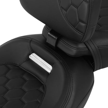Rider & Passenger Seats & Backrest Pad for Harley CVO Road Glide (2014-2023)