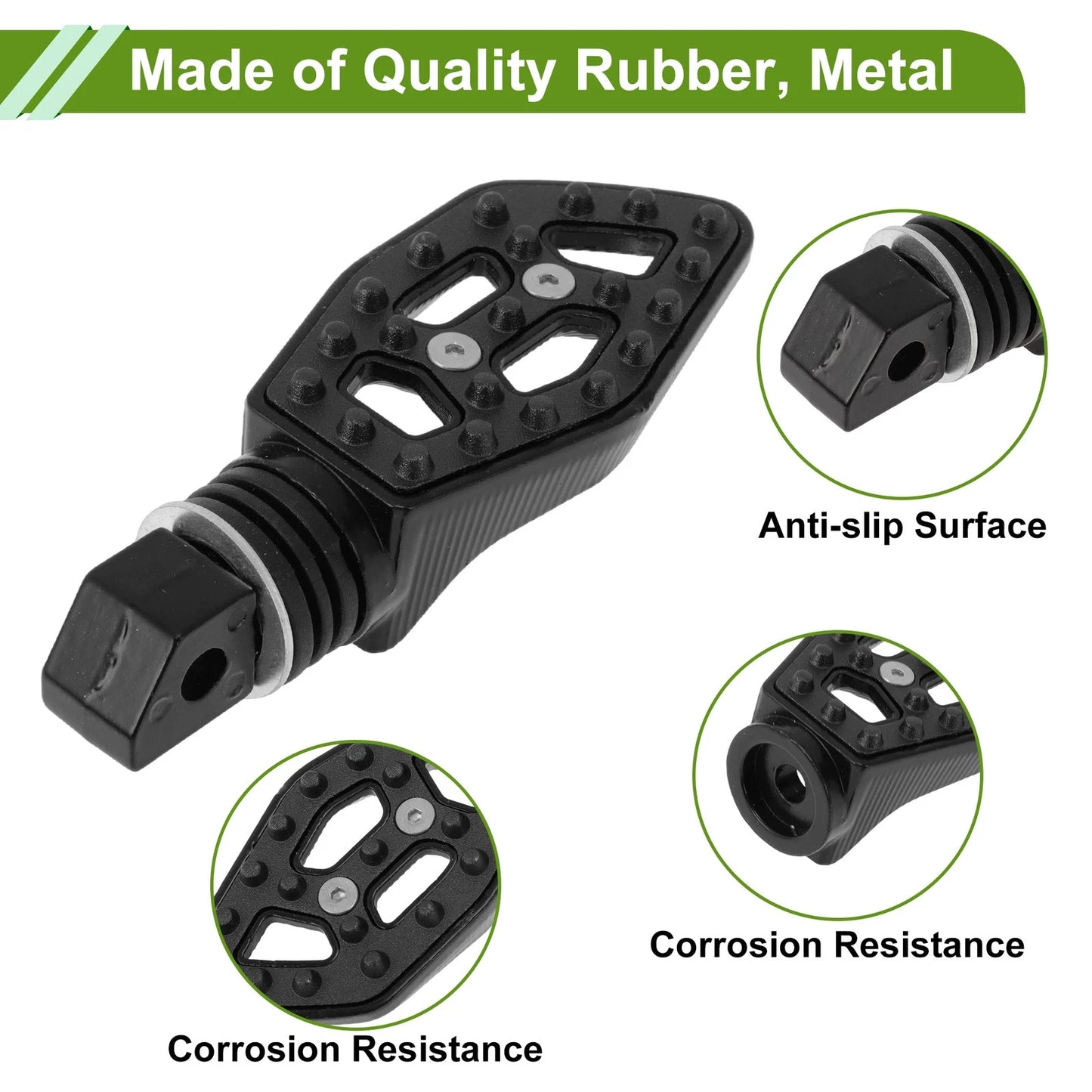 Motorcycle FootPegs 1 pair Rear Foot Pegs Foot Pedal Black for Motorcycle