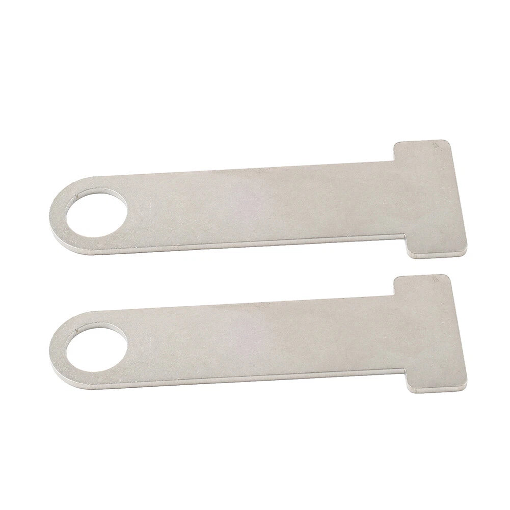 2 x Universal Motorcycle Helmet Strap D-Ring Steel Lock Extensions for Scooter