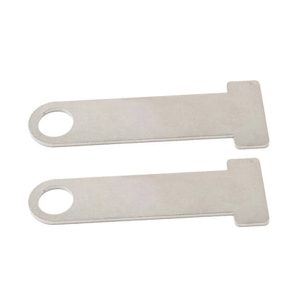 2 x Universal Motorcycle Helmet Strap D-Ring Steel Lock Extensions for Scooter
