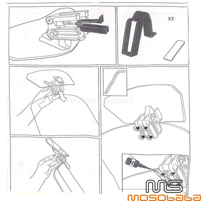 Universal Clip-on Windshield Extension Deflector for Honda