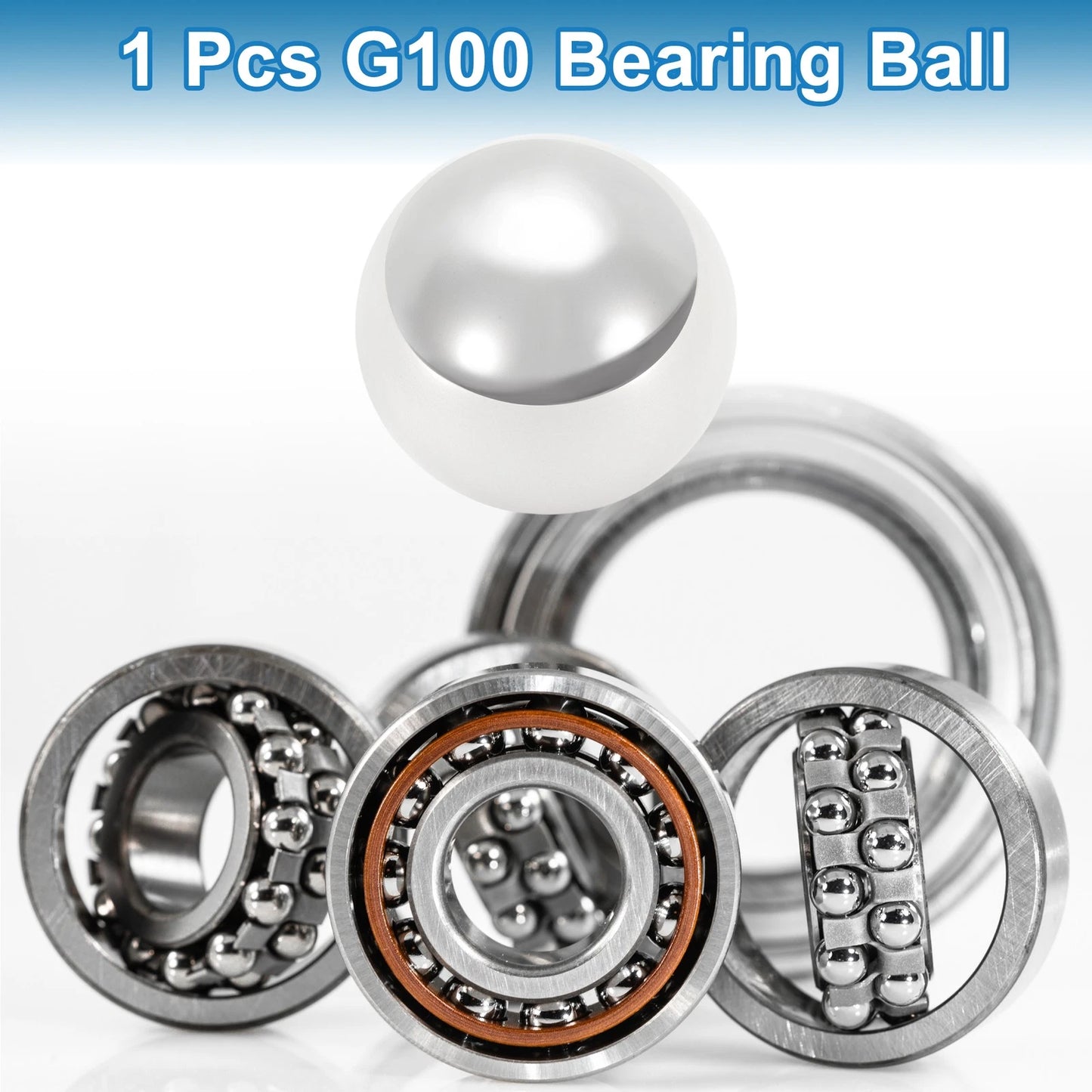 Ball Bearing 35mm Steel G100 Precision Silver Tone 1 Pc