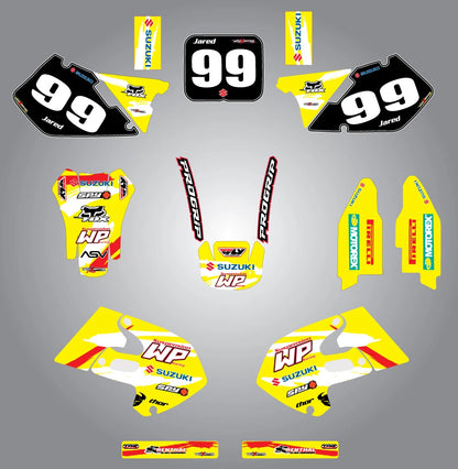 Custom Graphic Kit for Suzuki RM 125 250 (1999-2000) Stickers