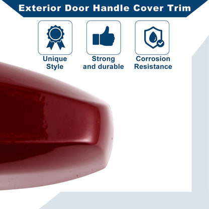 Exterior Door Handle Cover Trim for BMW X1 X2 X5 X6 2014-2019 Red ABS