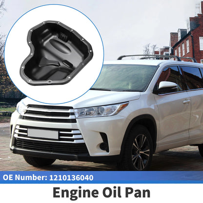 Engine Oil Pan for Toyota Highlander 2009-2019 - 1 x Iron Black