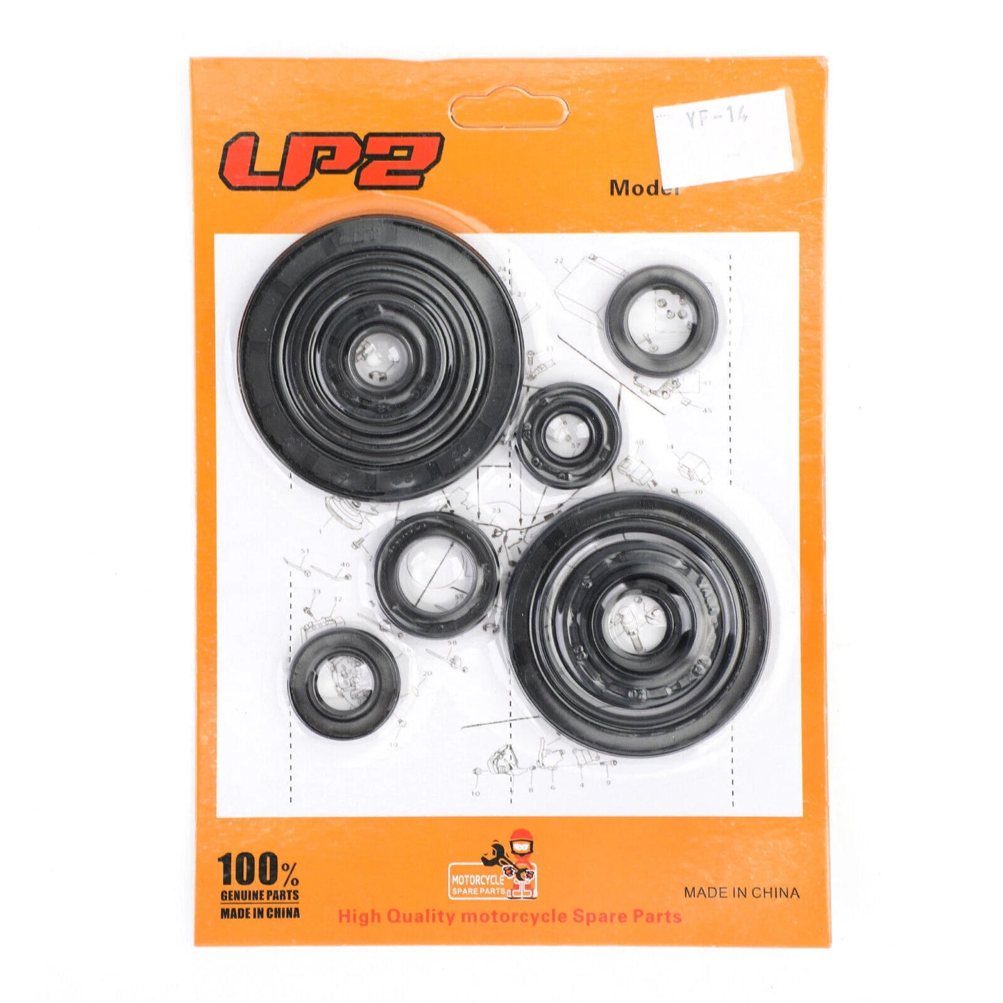 10pc Shaft Seal Set for Honda CRF 250R/250X (2004-2017)