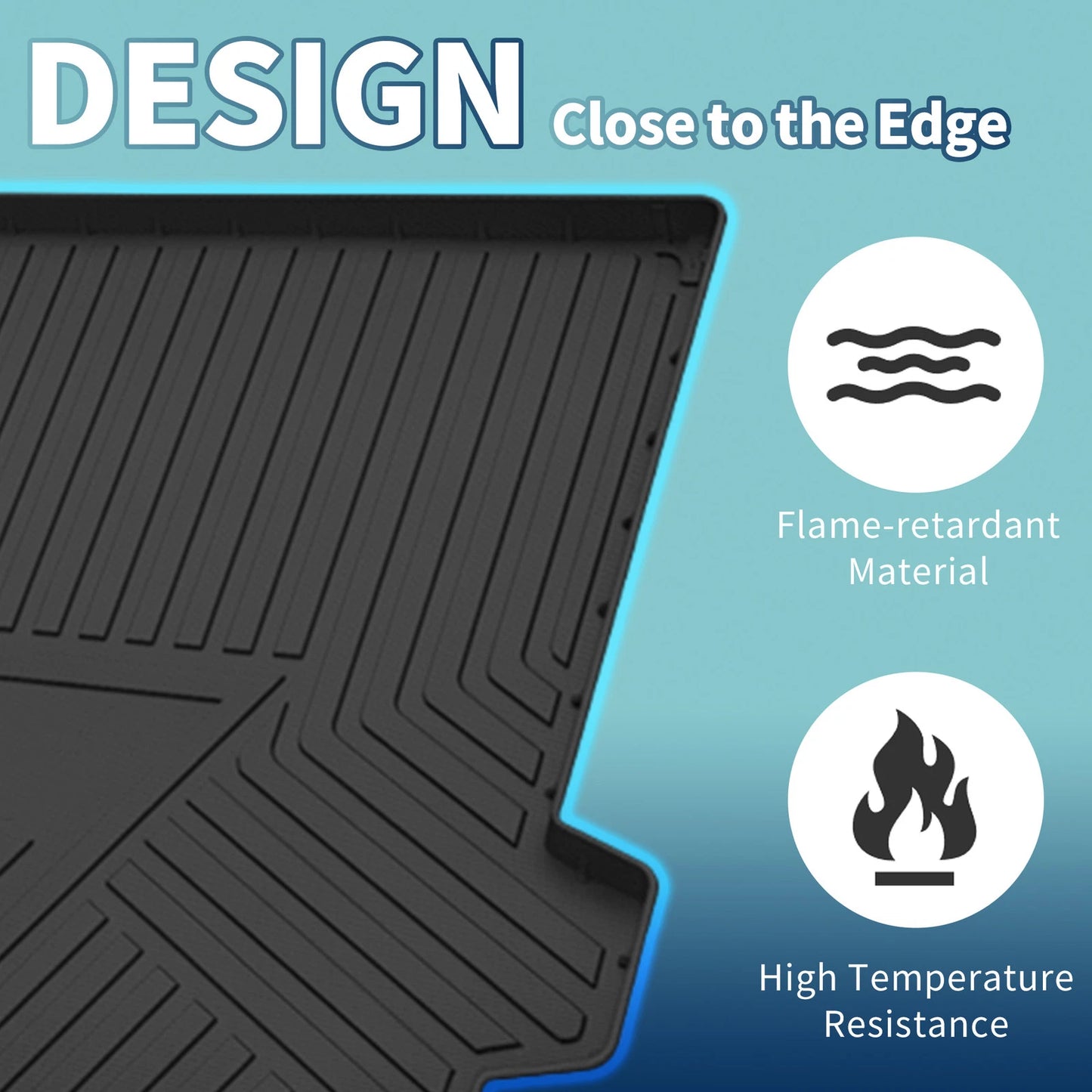 Flat Face Cargo Liner Trunk Mat for BMW X5 (2019-2022) 1 Pc