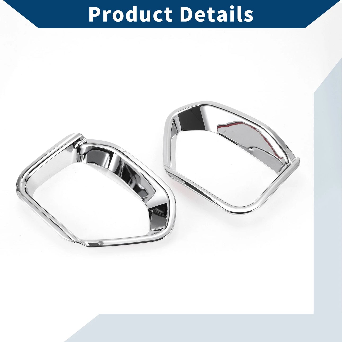 Pair Rear Lights for Subaru XV Crosstrek (2017-2019) Silver Tone