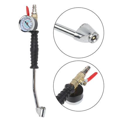 Tire Inflator 220 PSI with Pressure Gauge for Cars Trucks Bicycles