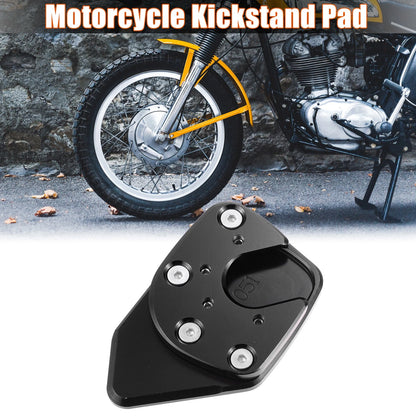 Kickstand Extension Enlarger Pad Side Stand Black for Honda