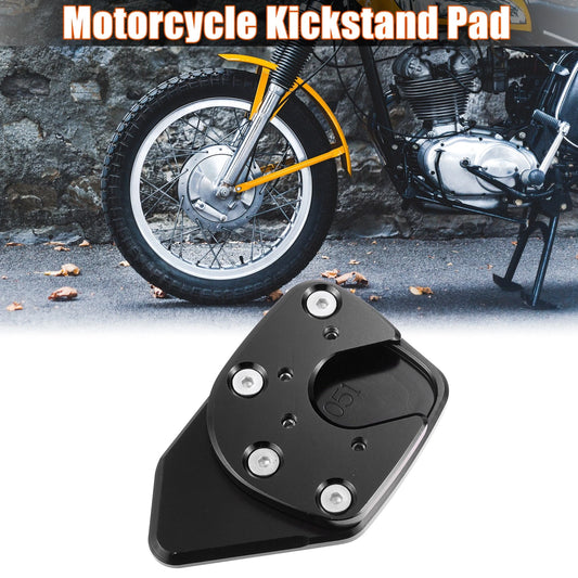 Kickstand Extension Enlarger Pad Side Stand Black for Honda
