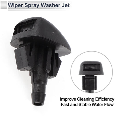 6 x Windshield Washer Nozzles & Hose Connectors for Mazda