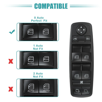 Driver Side Power Window Switch for Mercedes-Benz GL320 GL350 (2007-2012)