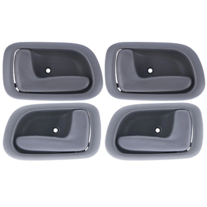 Door Handle Inner 4x Grey Set for Toyota Corolla (1998–2001)