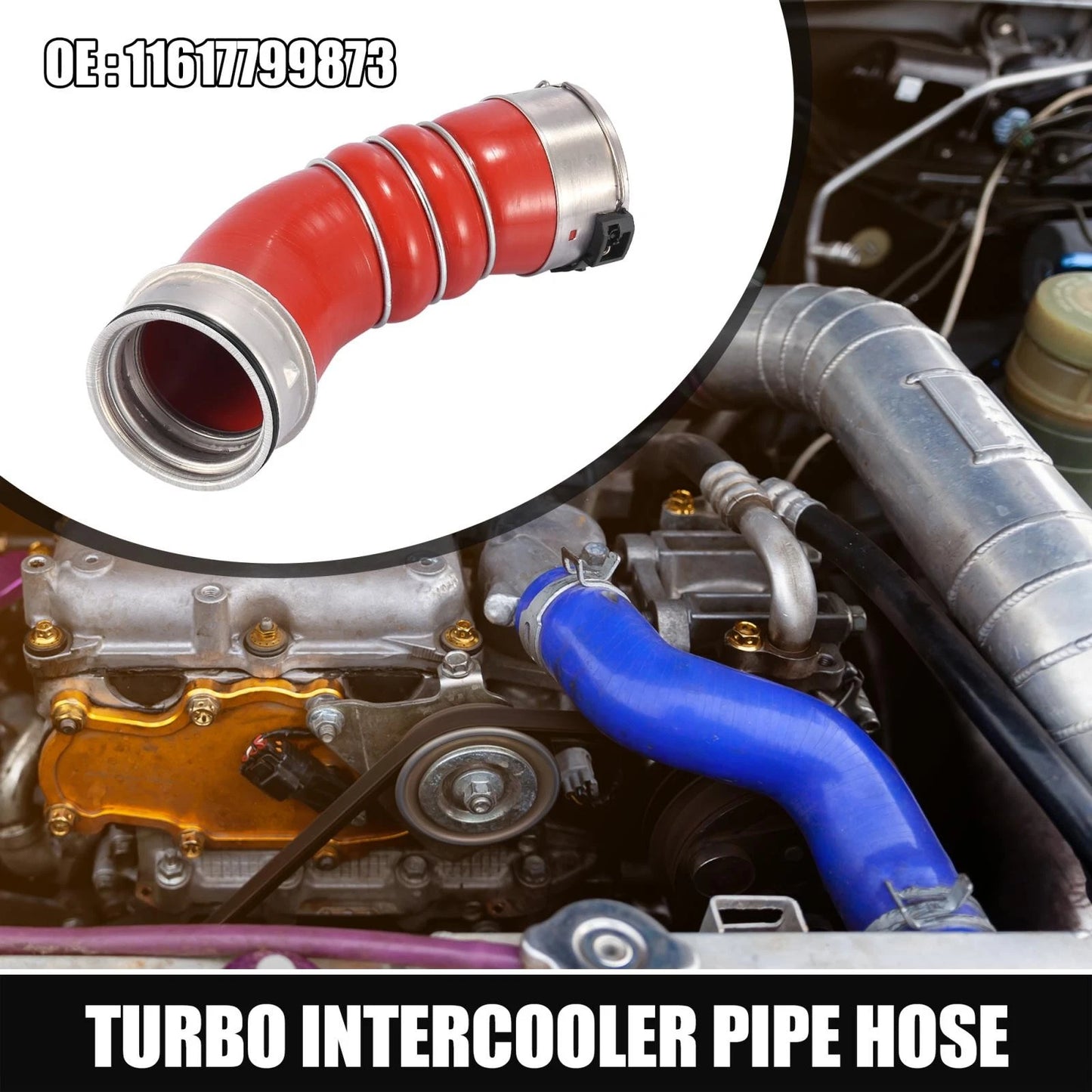 Turbo Intercooler Pipe Hose for BMW X5 2007-2009 (11617799873)