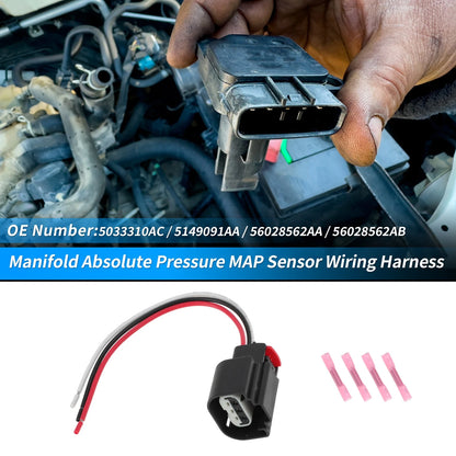 Manifold Pressure Sensor with Connector for Chrysler Dodge (2005-2010)
