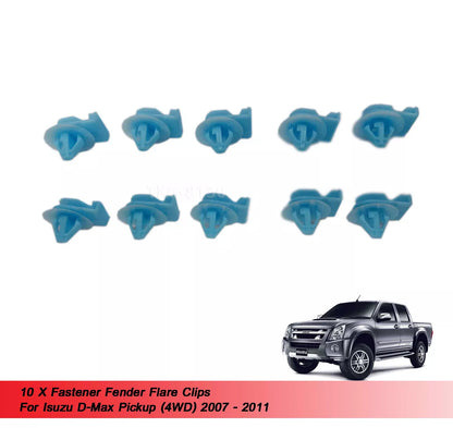 10 x Fender Flare Clips for Holden Rodeo (2007-2011)