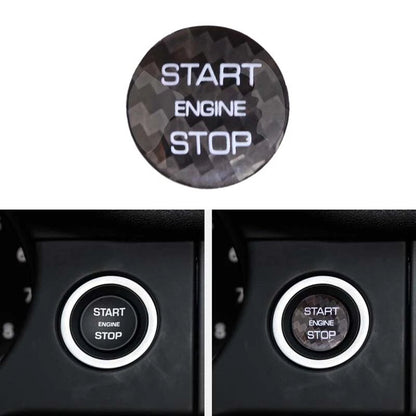 For Land Rover Range Rover Carbon fiber Engine Start Buttons Cover Trim Sticker