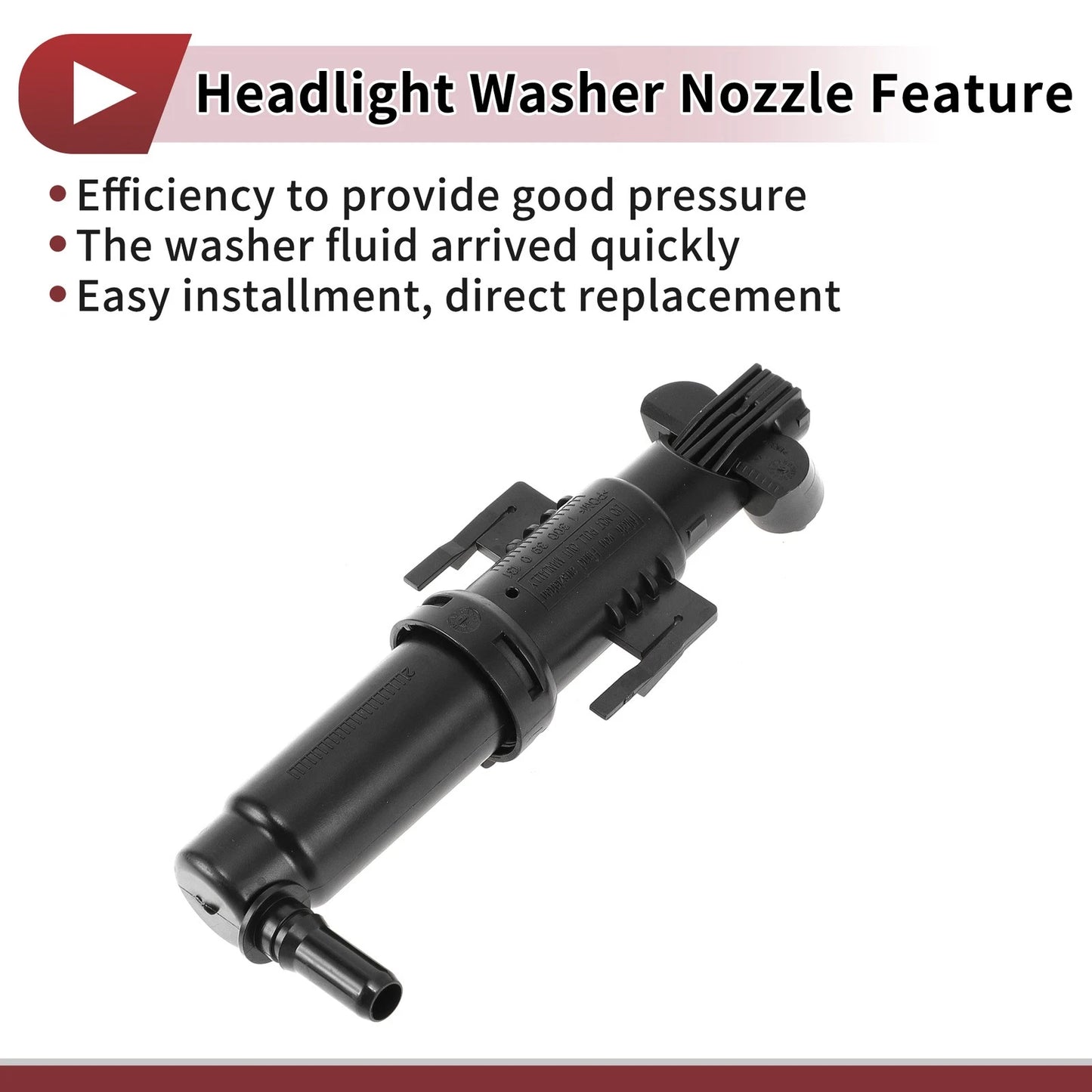 Front Driver Side Headlight Washer Nozzle for BMW 528i (2011-2016)