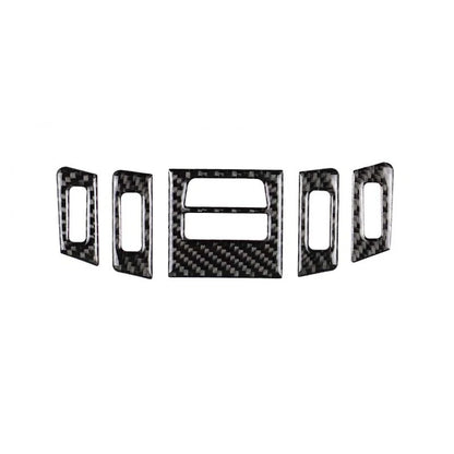 Interior Carbon Fiber Center Air Outlet Vent Trim fit For BMW 3 Series E90 E92