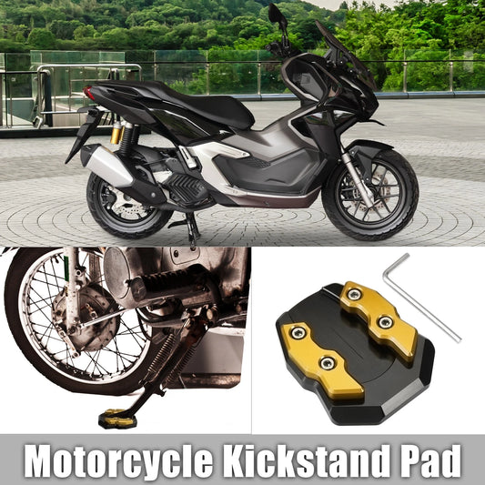 Kickstand Plate Pad for Honda Adv-160 Black Gold Tone (2022–2022)