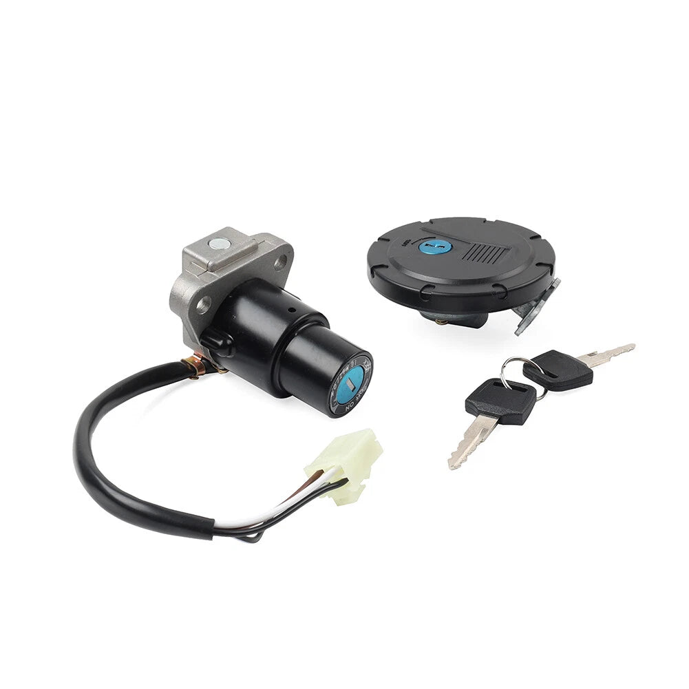 Ignition Switch Fuel Gas Cap Lock Key Set for Kawasaki KLR650 (2008-2018)