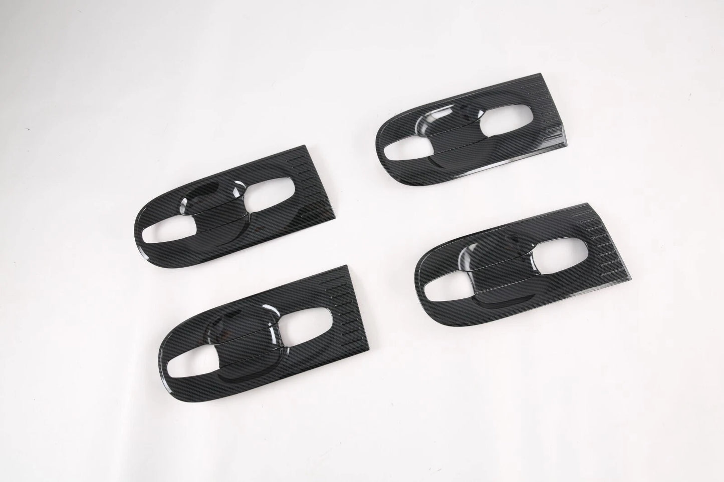 Door Handle Bowl Carbon Fiber Lid ABS Cover Trim for Toyota Sienna (2011-2020)