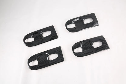 Door Handle Bowl Carbon Fiber Lid ABS Cover Trim for Toyota Sienna (2011-2020)