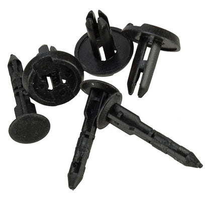 100pcs 6mm Car Bumper Hood Clips Rivets Retainers Fasteners Nylon
