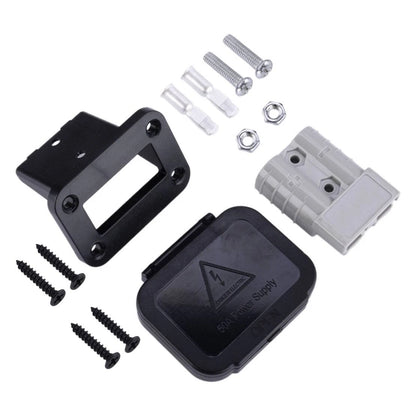 50A Plug Connector Flush Mount Bracket Panel Cover for Caravan