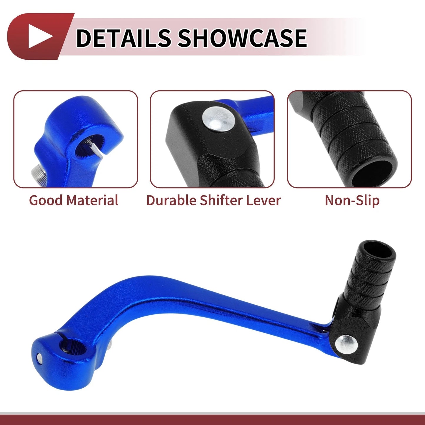 Folding Blue Gear Shifter Lever for Honda CRF110F (2013–2018)