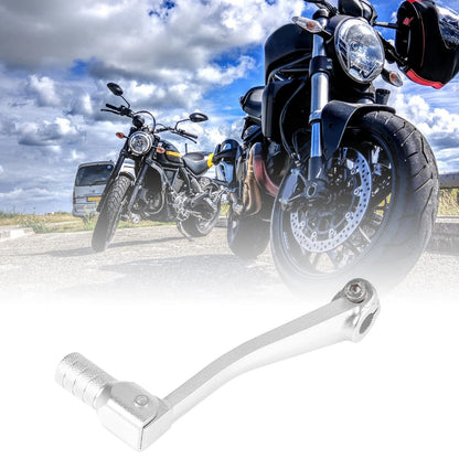 Gear Shift Lever / 11mm / Universal Aluminum Alloy Folding Silver Tone for Universal