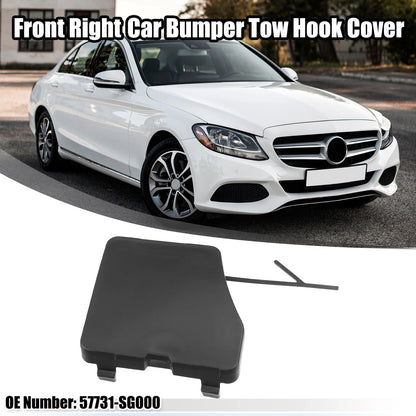 Black Front Right Tow Hook Cover for Subaru Forester (2014-2016)