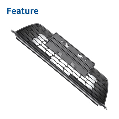 Front Upper Bumper Grille for Honda Civic 2022-2023 ABS Plastic Black