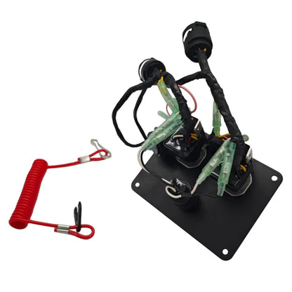 Yamaha Outboard Dual Remote Control Panel Main Key Switch for 6K1 Series