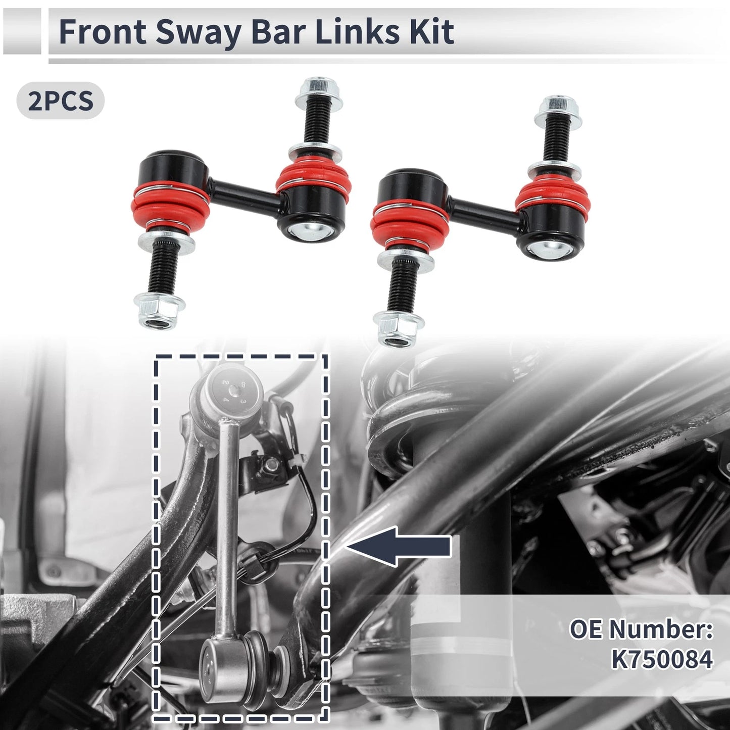 Front Stabilizer Bar Links for SUBARU B9 TRIBECA (2006-2007) - 2 Pcs