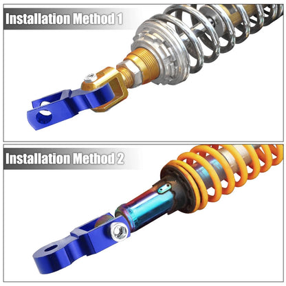 2 x 5cm Universal Motorcycle Rear Shock Absorber Riser Height Extension Blue