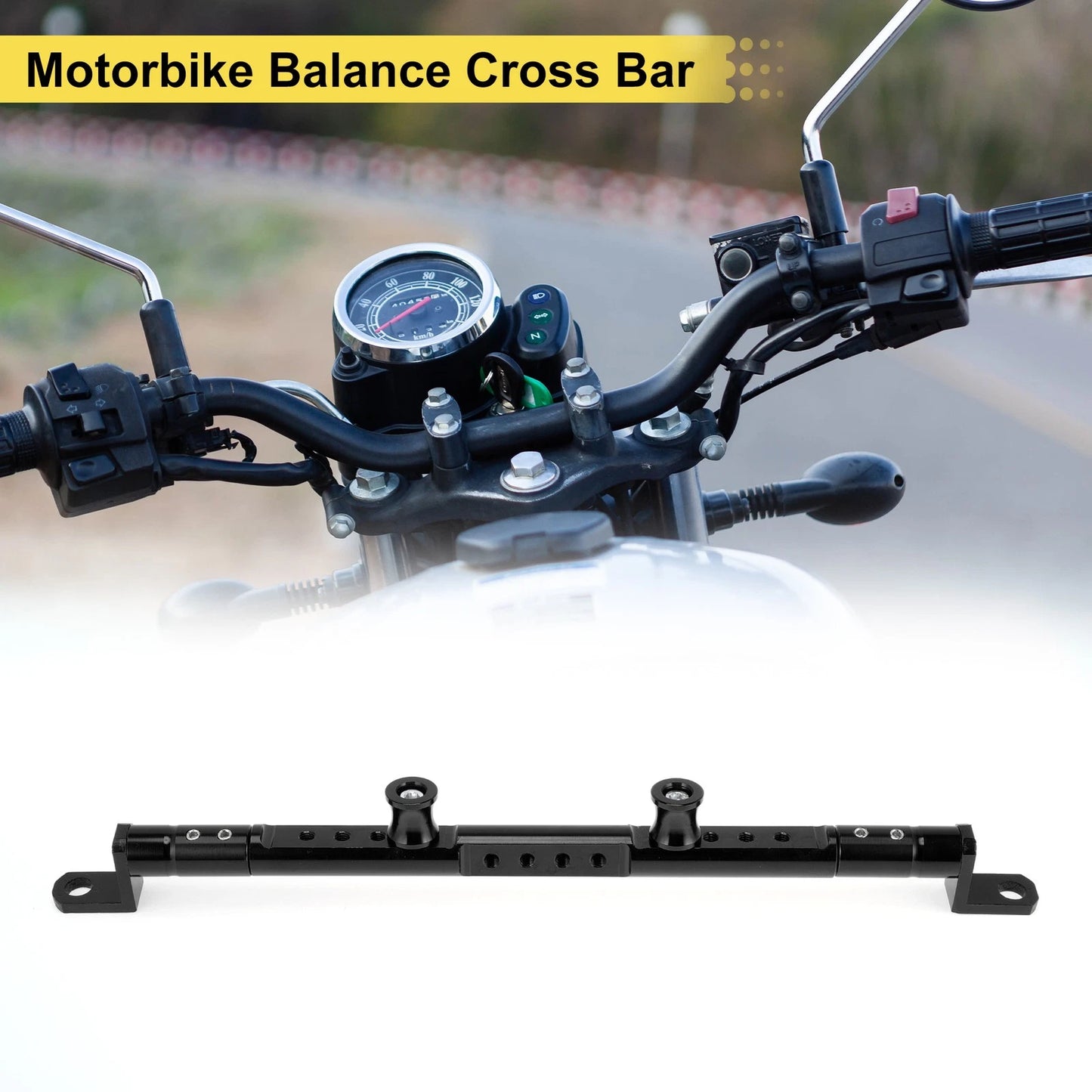 Cross Bar 10mm Dia Handlebars for Motorcycle