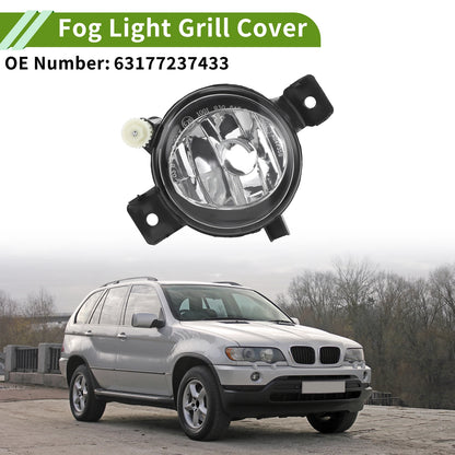 Left Fog Light Grill for BMW X5 2011-2013 (1 x Clear, Black)