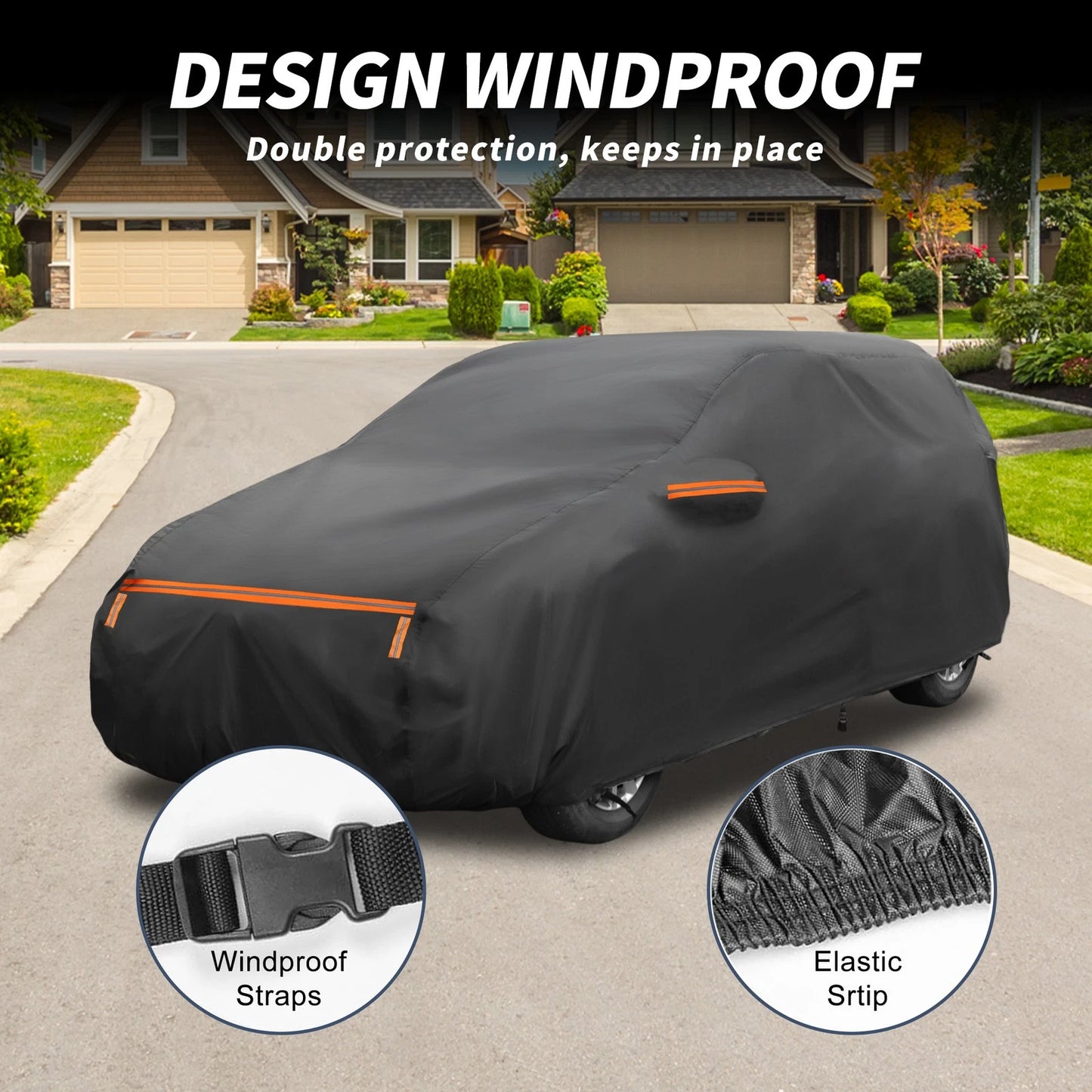 Waterproof Aluminum Film Cotton Car Cover for Nissan Leaf (2011-2023)