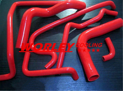 Radiator Shroud + Red Hose for Commodore VL VN VG VP VQ VR VS V8 (1986-1997)