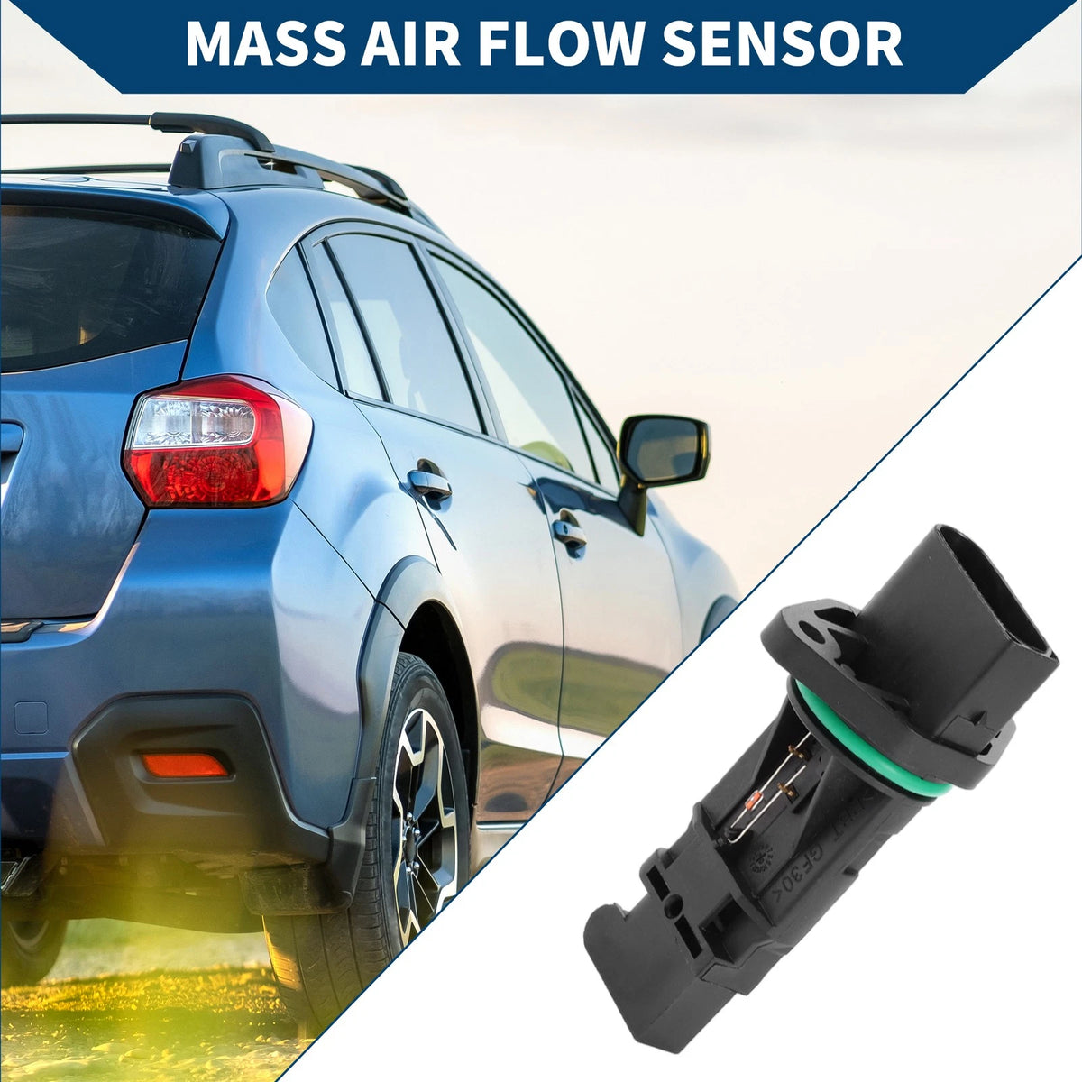 Mass Air Flow Sensor for BMW 320i (2003-2012) - 1 x No.13627533853 Black