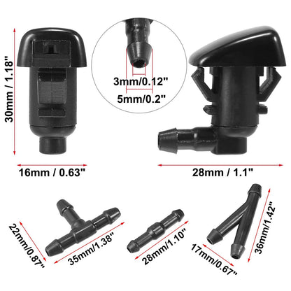 4pcs Front Windshield Washer Nozzles for Jeep Cherokee (2014-2023)